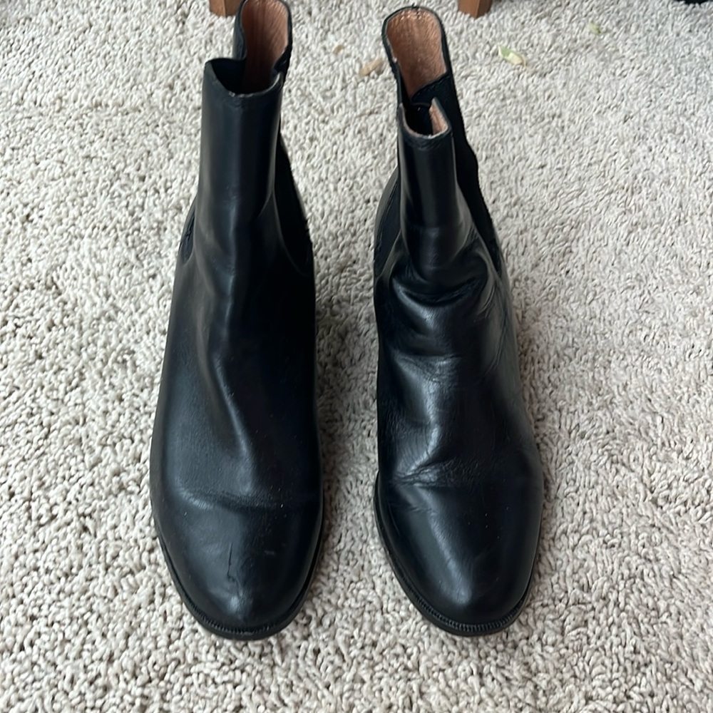 Leather boots
